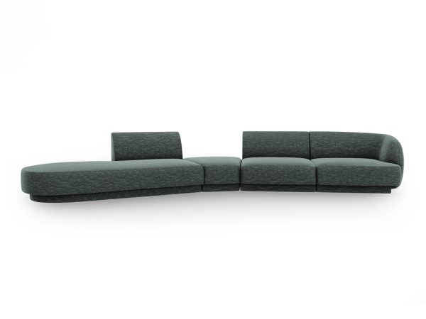 MICADONI Venstre modulsofa, "Miley", 5 sæder, 372x160x70