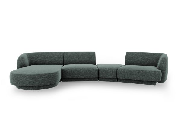 MICADONI Venstre modulsofa, "Miley", 4 sæder, 320x132x70