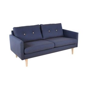 Stouby Jive 2 pers. sofa - Blå med knapper