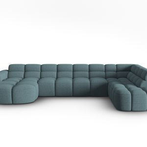 MICADONI Panoramisk højre hjørnesofa, "Lisa", 7 sæder, 387x234x77