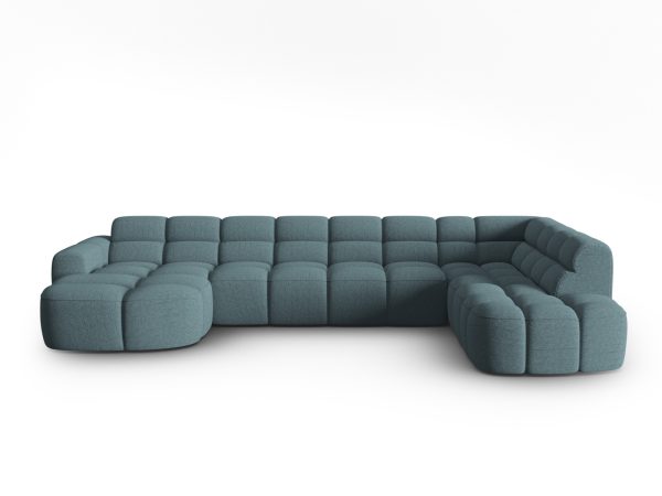 MICADONI Panoramisk højre hjørnesofa, "Lisa", 7 sæder, 387x234x77