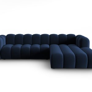 MICADONI Velvet Modular Højre hjørnesofa, "Lupin", 4 sæder, 288x175x70