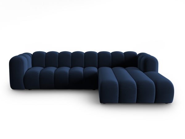 MICADONI Velvet Modular Højre hjørnesofa, "Lupin", 4 sæder, 288x175x70