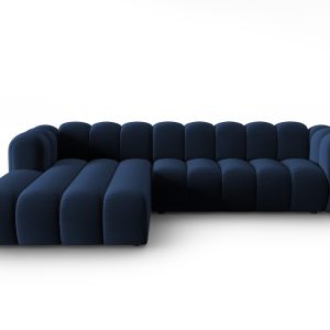 MICADONI Velvet Modular Venstre hjørnesofa, "Lupin", 4 sæder, 288x175x70
