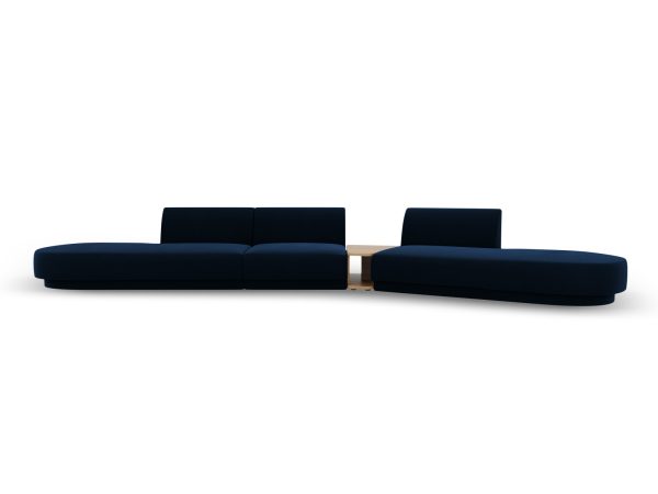 MICADONI Velvet Right Modular Sofa, "Miley", 5 sæder, 425x137x70