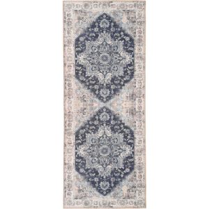 Modern Vintage Havana tæppe - 80x200 - blue
