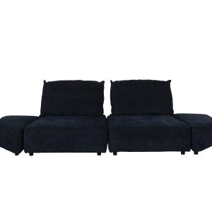 ZUIVER Hunter 3-personers sofa - navy fløjl og plast