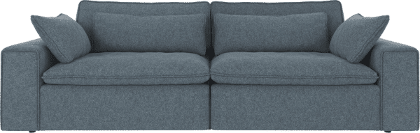 3-personers sofa Rowico Rawlins Maxi mellemblå Bobby polyester 259 cm bred