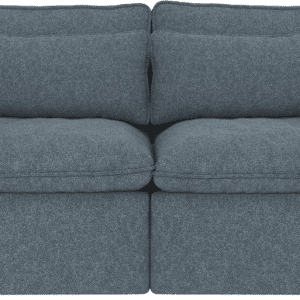3-personers sofa Rowico Rawlins blå Bobby 15 polyesterstof H85xB226xD116 cm