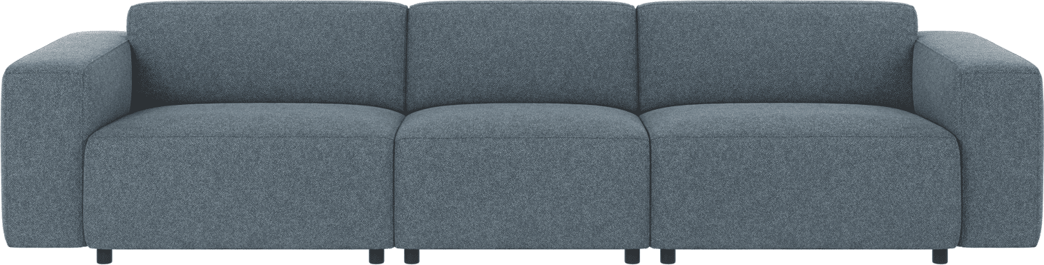 4-personers stofsofa Rowico Willard Bobby 15 mellemblå skandinavisk minimalisme FSC®-mix