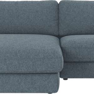 Chaiselongsofa Rowico Duncan venstrevendt modulsofa Bobby mellemblå 258x150 cm slidstærkt stof