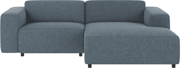 Chaiselongsofa højrevendt Rowico Willard Bobby mellemblå 100 % polyester modulsofa skandinavisk design