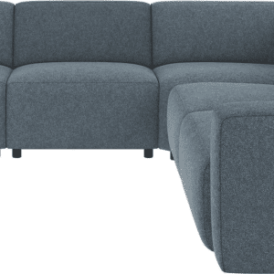 Hjørnesofa Rowico Willard modulsofa i mellemblåt Bobby polyester FSC-mix 297x297 cm