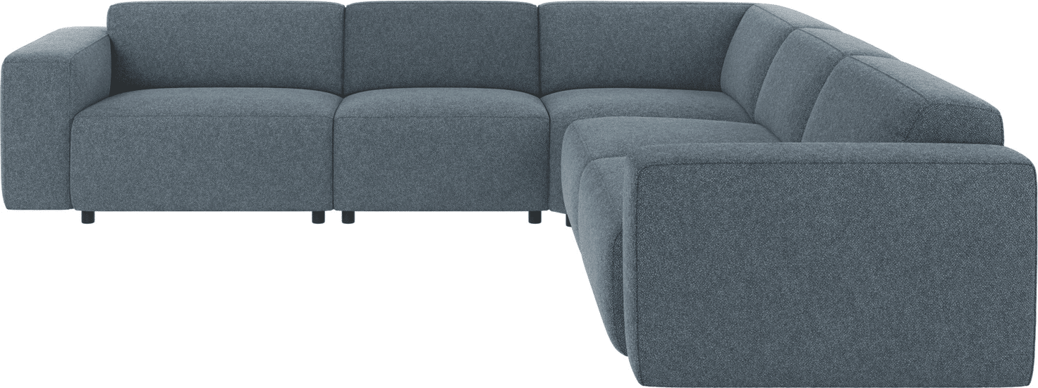 Hjørnesofa Rowico Willard modulsofa i mellemblåt Bobby polyester FSC-mix 297x297 cm