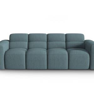 MICADONI Lisa 4 pers. sofa - lyseblå struktur stof