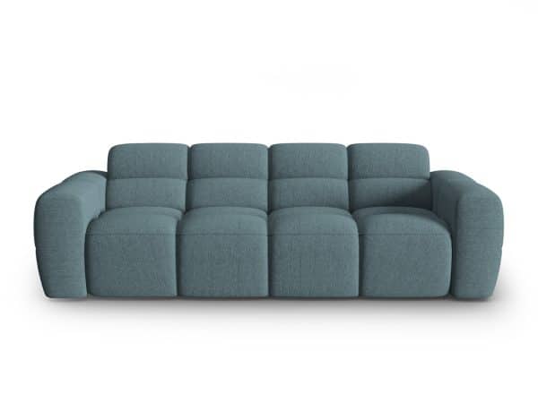 MICADONI Lisa 4 pers. sofa - lyseblå struktur stof
