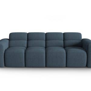 MICADONI Lisa 4 pers. sofa - mørkeblå struktur stof