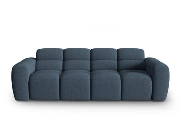 MICADONI Lisa 4 pers. sofa - mørkeblå struktur stof