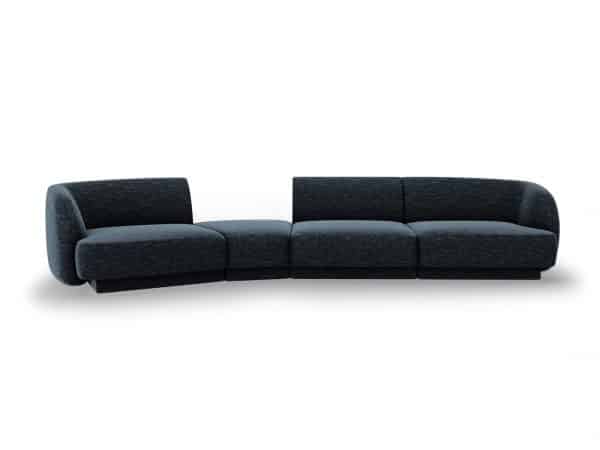 MICADONI Venstre modulsofa, "Miley", 4 sæder, 320x128x70