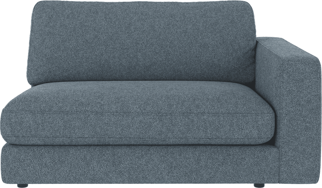 Modulsofa armlænsmodul højre Rowico Duncan Bobby 15 mellemblå - FSC®-mix ramme, Nozag-zigzagfjedre, koldskum