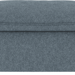 Puf og fodskammel til sofa Rowico Rawlins Bobby mellemblå polyester med Nozag-stålfjedring og FSC-mix certificering