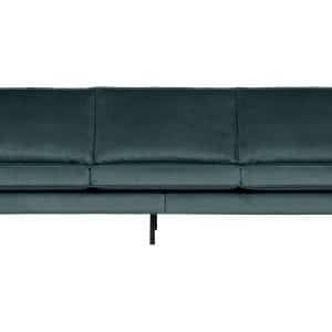 WOOOD Rodeo 3 pers. sofa - krikand blågrøn fløjl