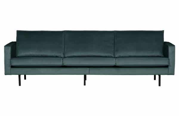 WOOOD Rodeo 3 pers. sofa - krikand blågrøn fløjl