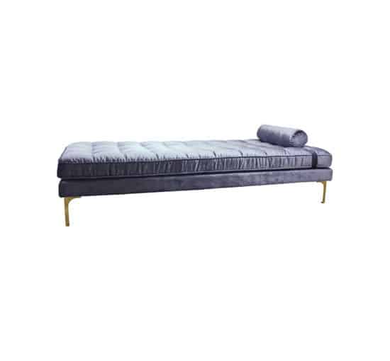 Bonham Daybed Blue Steel/Brass