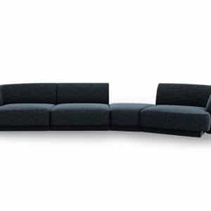 MICADONI Miley 4 pers. modulær sofa, højre - kongeblå chenille