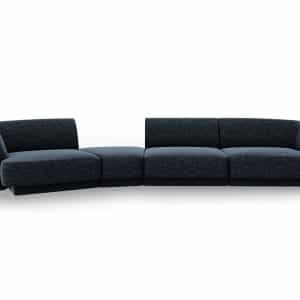 MICADONI Miley 4 pers. modulær sofa, venstre - kongeblå chenille
