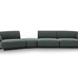 MICADONI Miley 4 pers. modulær sofa, venstre - petrol chenille