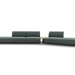 MICADONI Miley 5 pers. modulær sofa, højre, m. sofabord - petrol chenille