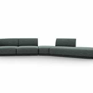 MICADONI Miley 5 pers. modulær sofa, højre - petrol chenille