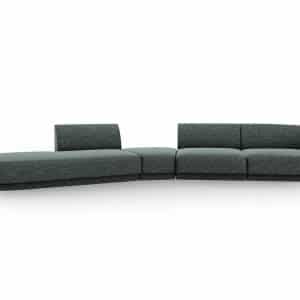 MICADONI Miley 5 pers. modulær sofa, venstre - petrol chenille
