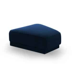 MICADONI Miley modulær puf - kongeblå fløjl (83x78x40)
