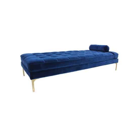 Bonham Daybed Midnight Blue/Brass